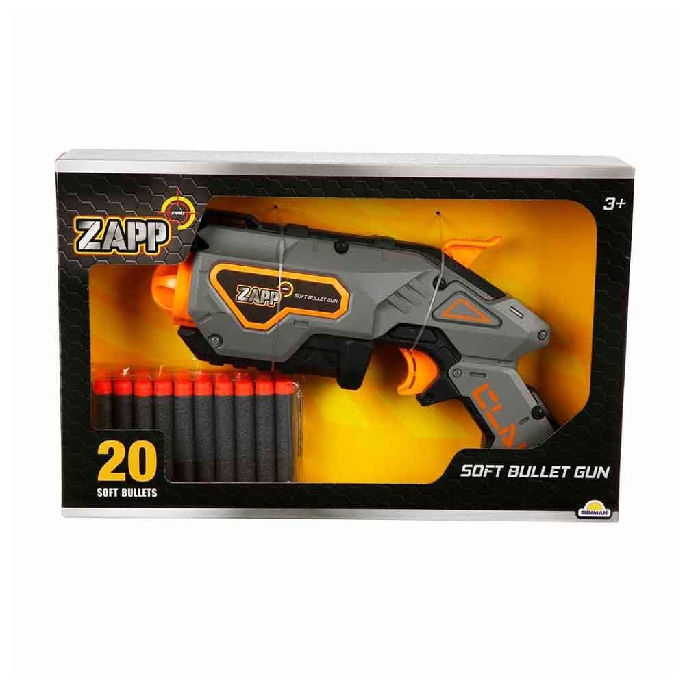 Sunman Zapp Toys 20 Mermili Sünger Dart Atan Silah 28 cm