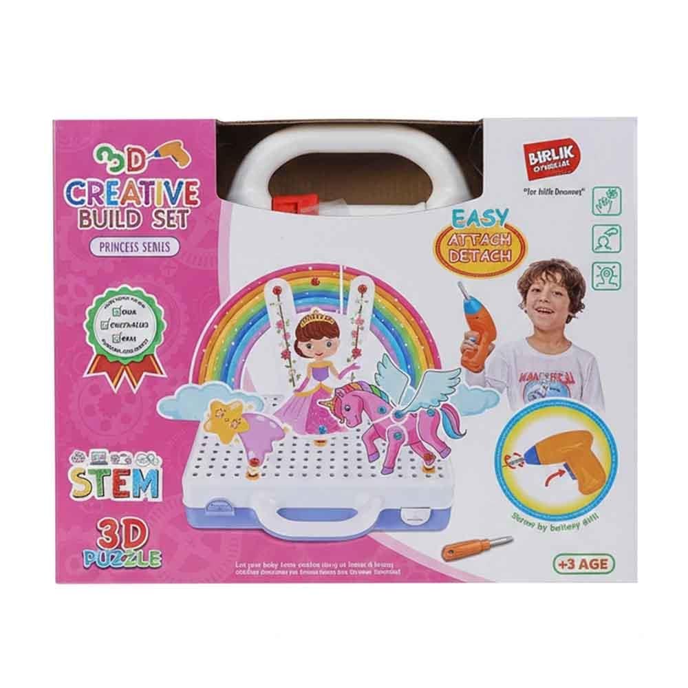 Birlik 3D Matkap Seti Sök Tak Unicorn Serisi