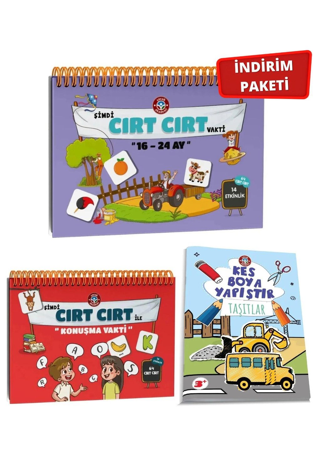 16-24 Ay Cırt ve Cırt ile Konuşma Vakti / Kes Boya Yapıştır- Taşıtlar