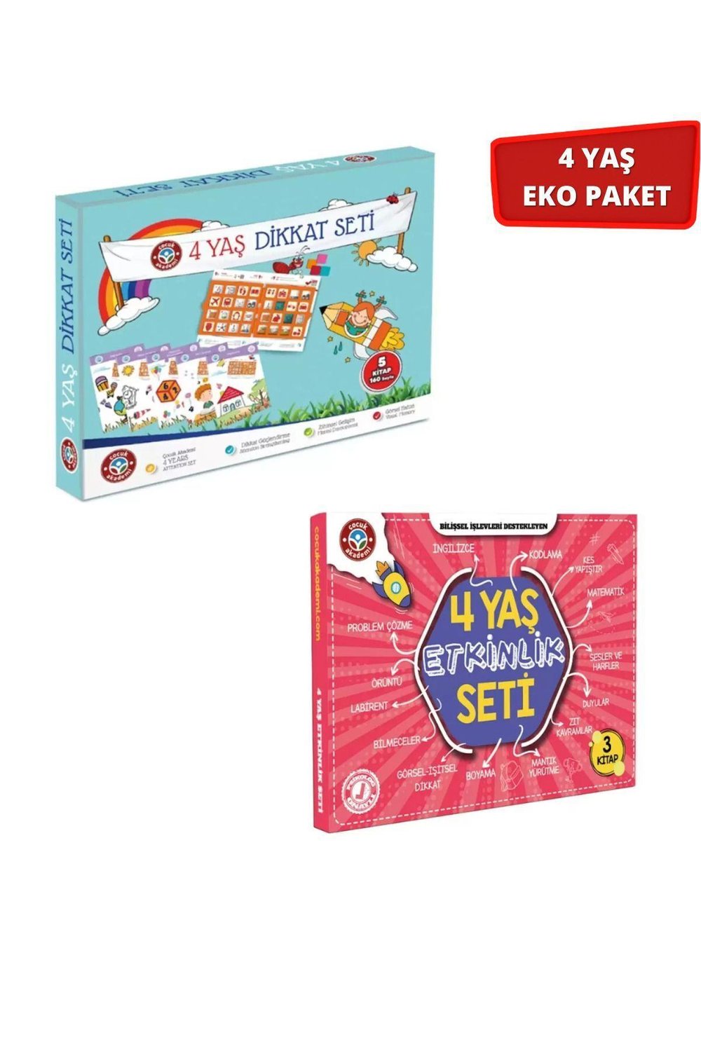 4 Yaş Dikkat/Etkinlik Eko Paket