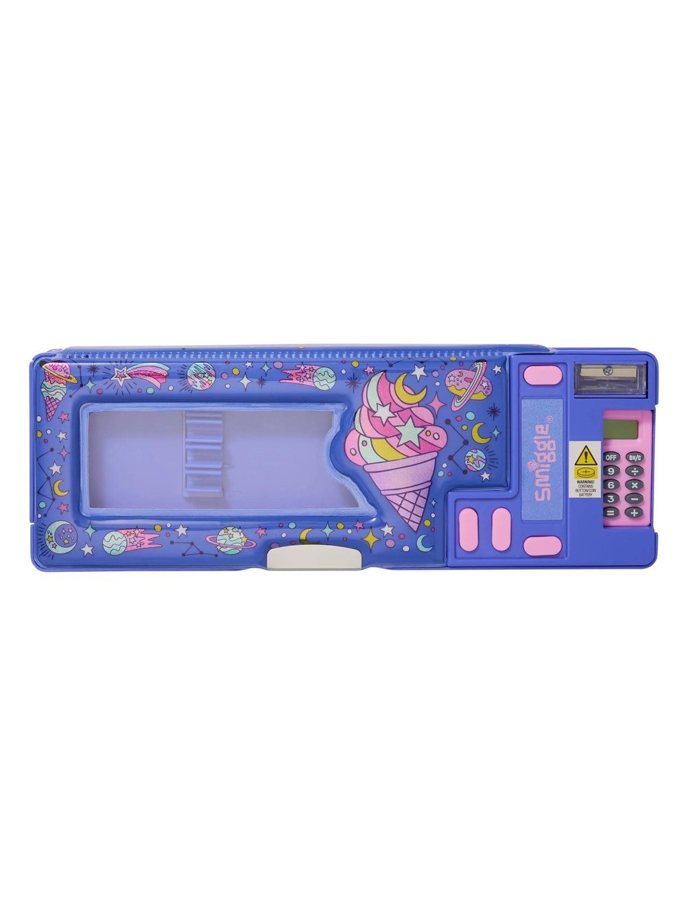 Smiggle - Epic Hesap Makineli Otomatik Kalem Kutusu Mor