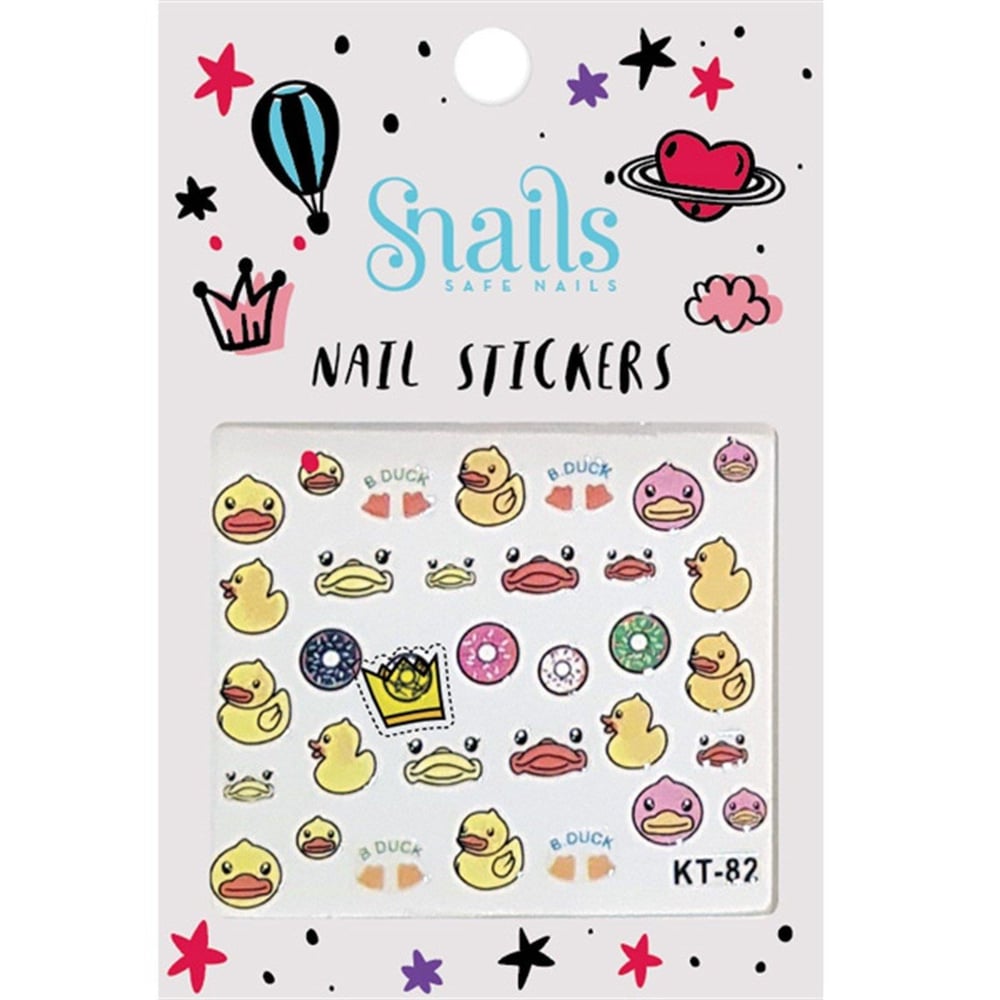 Snails Tırnak Sticker Seti - Quack Quack