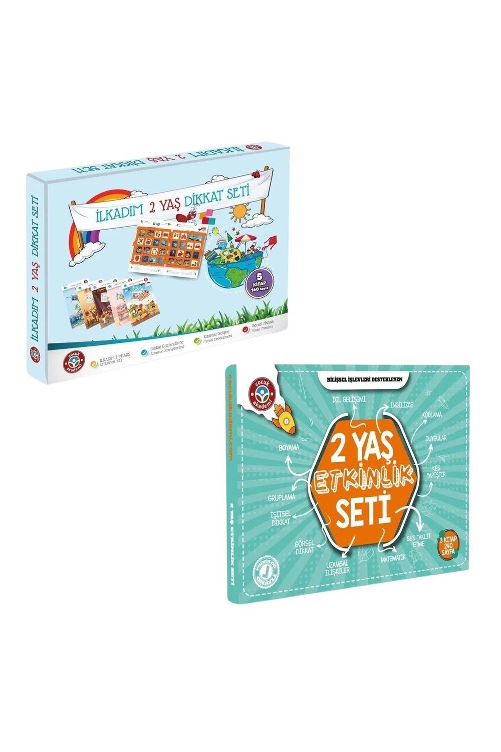 Dikkat ve Etkinlik Seti 2 Yaş Çocuklara Özel