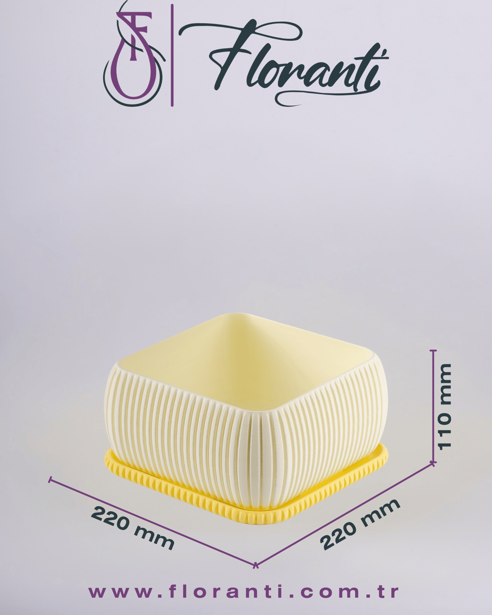 Saksı 22x22x11cm No.302