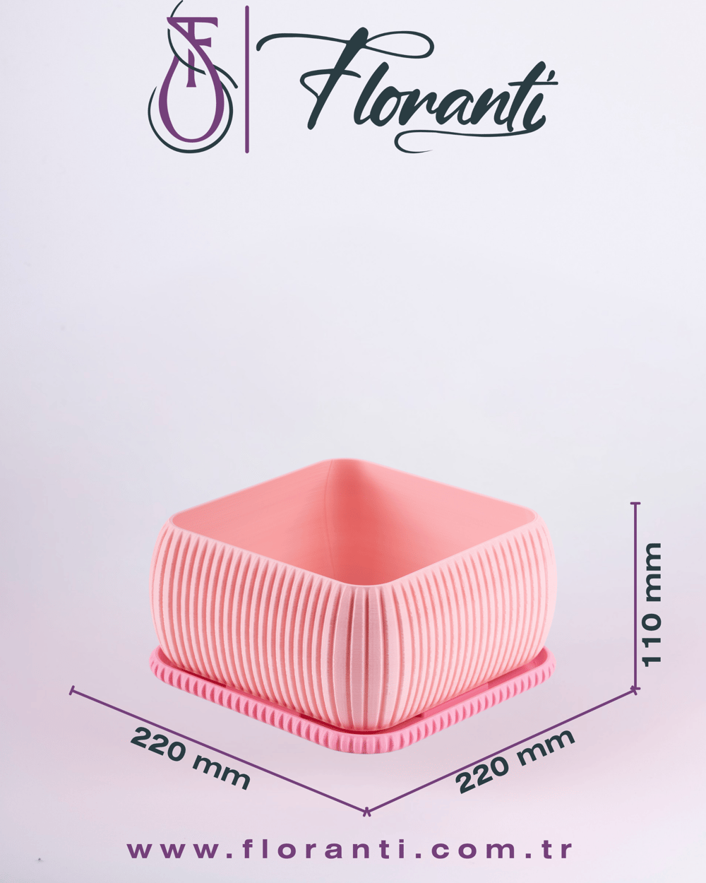 Saksı 22x22x11cm No.302