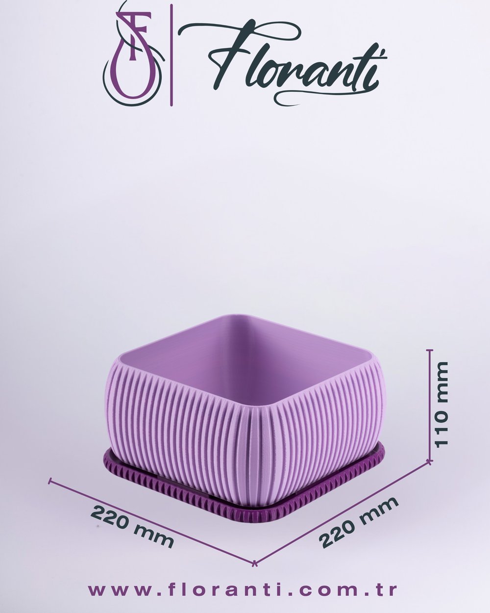 Saksı 22x22x11cm No.302