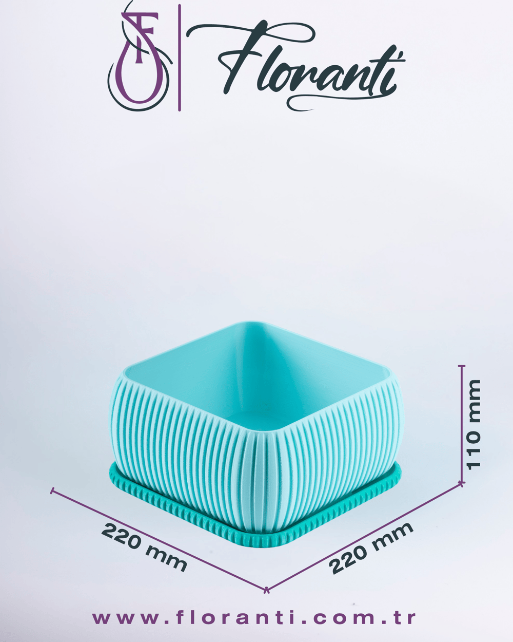 Saksı 22x22x11cm No.302