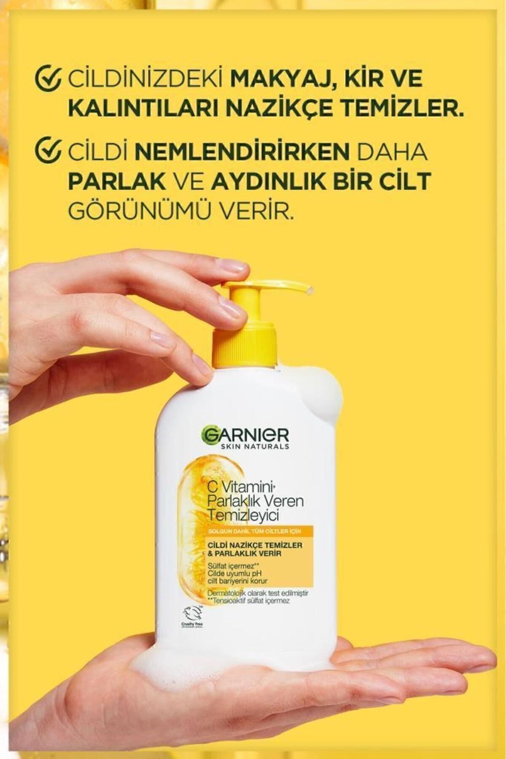 C Vitamini Parlaklık Veren Temizleyici 250 ML (C Vitamini + Salisilik Asit, Gliserin), Vegan
