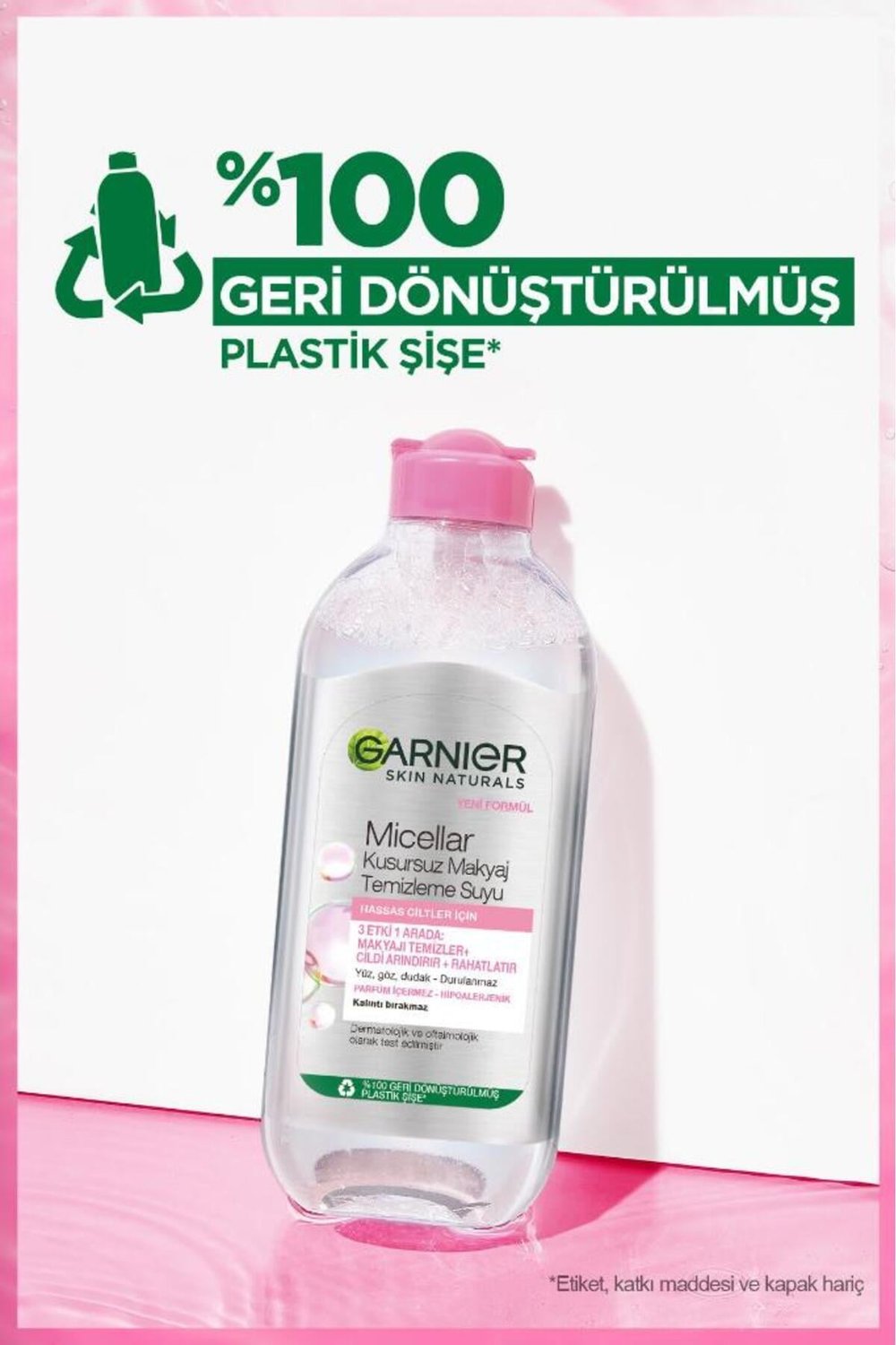 Micellar Hassas Ciltler Kusursuz Makyaj Temizleme Suyu 400 ML