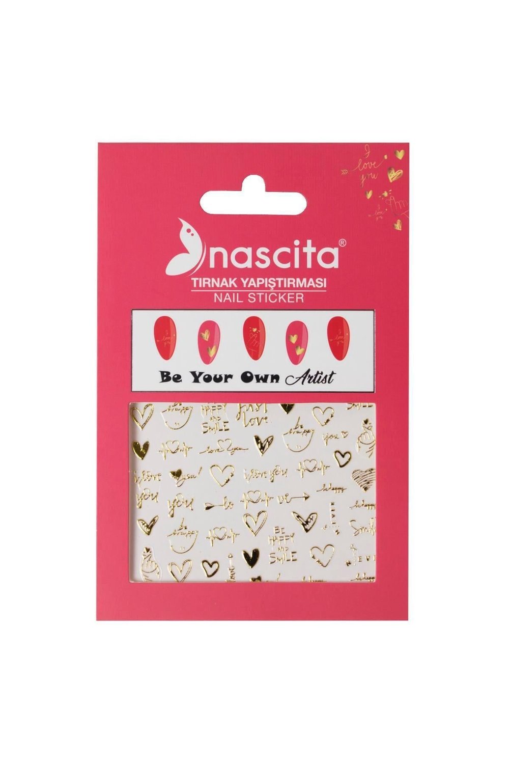Nascita Love Nail Stickers (Tırnak Stickerı) - No: 07