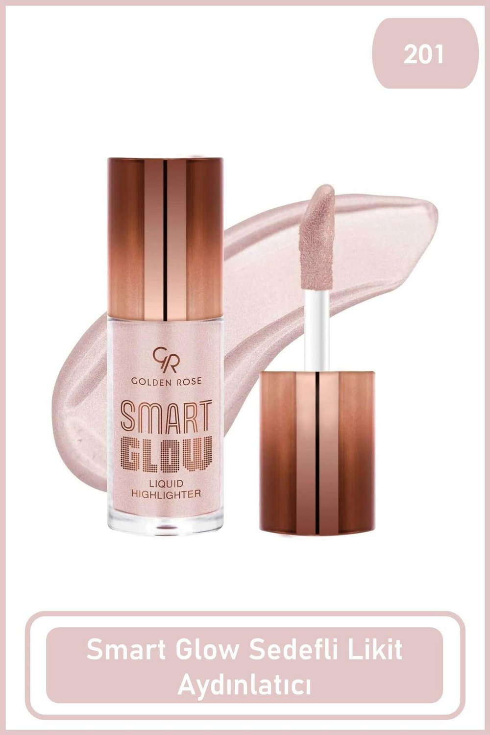Smart Glow Liquid Highlighter No: 201 - Işıltılı Likit Aydınlatıcı