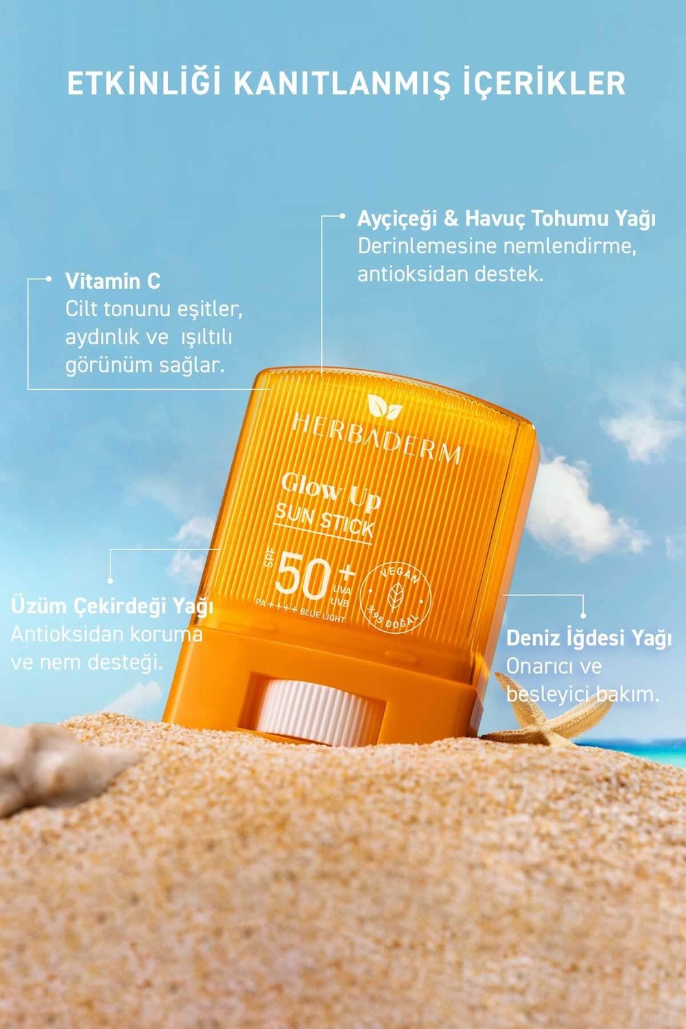 Stick Güneş Koruyucu 50+ SPF Leke Karşıtı & Aydınlatıcı 19 gr