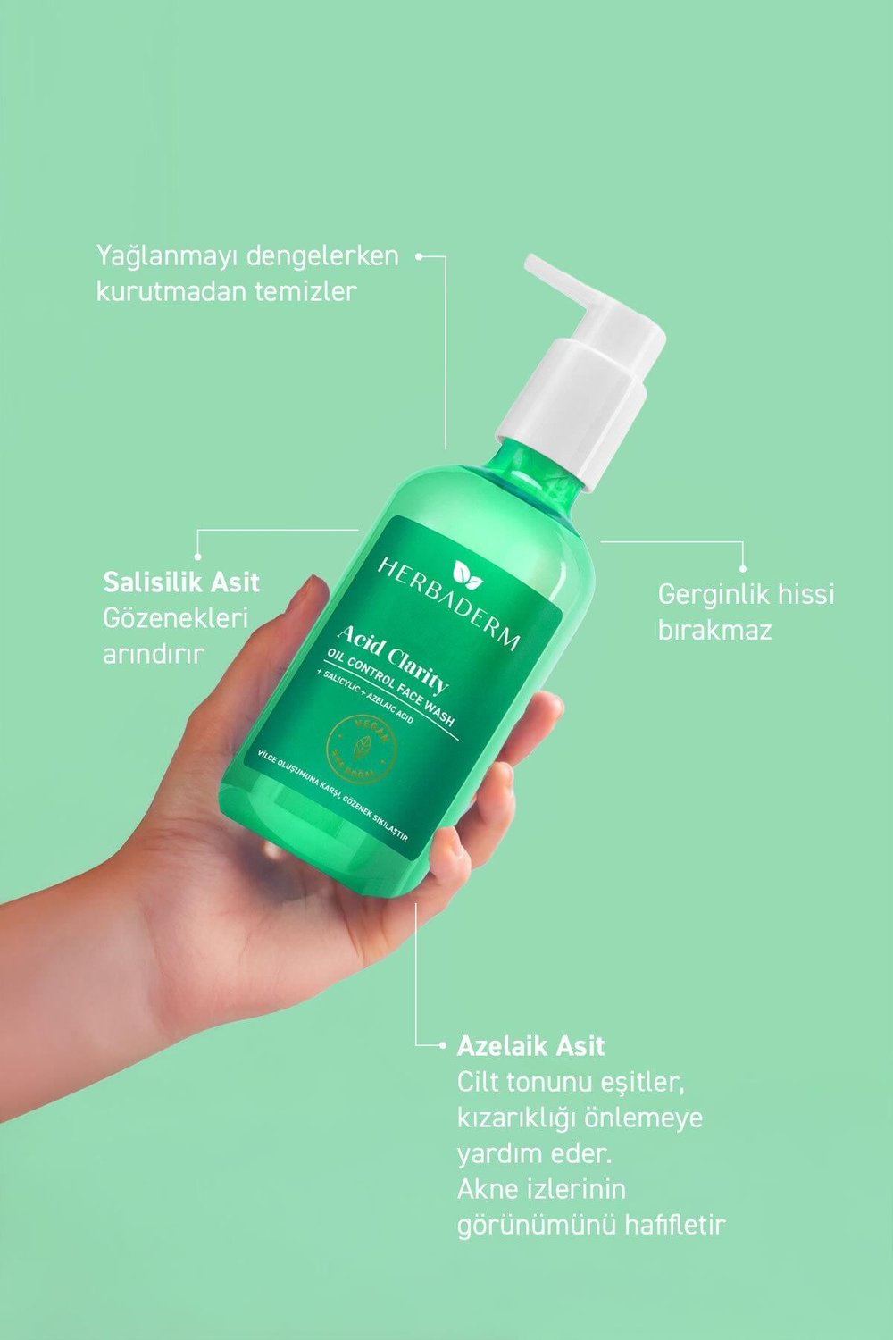 Yağlı ve Sivilceli Ciltler için Yüz Temizleme Jeli 250 ml
