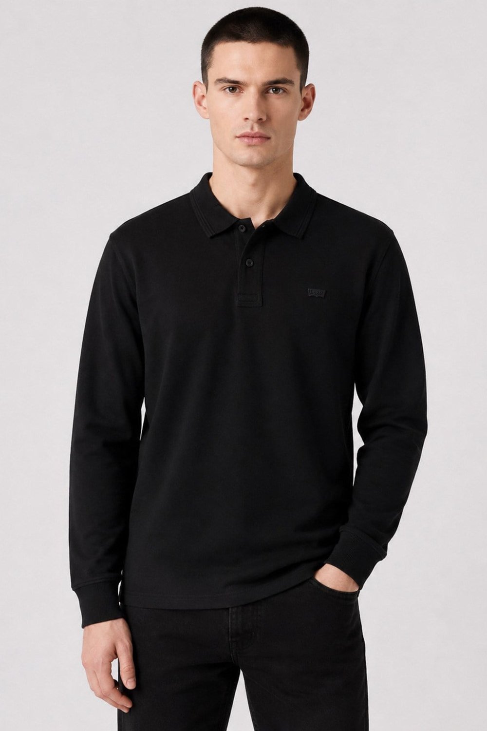 % 100 Pamuk Regular Fit Erkek Polo Yaka Sweat 00AUT-0001 SİYAH
