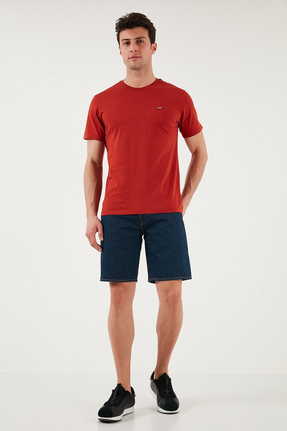 501 Streç Pamuklu Regular Fit Normal Bel Kot Erkek Short 36512-0251 LACİVERT