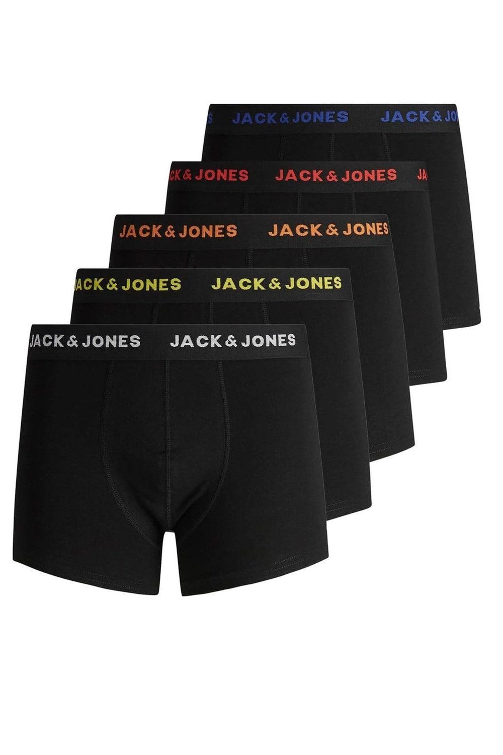 Additıonals Jacblack Streç Pamuklu Logolu 5 Pack Erkek Boxer 12167028 SİYAH