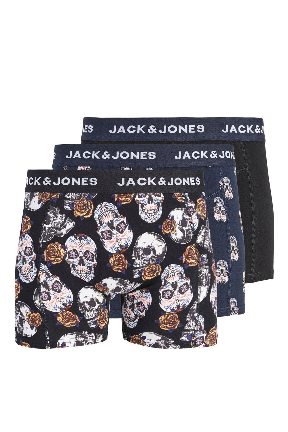 Addıtıonals Jacraul 3 Pack Erkek Boxer 12301210 SİYAH-LACİVERT