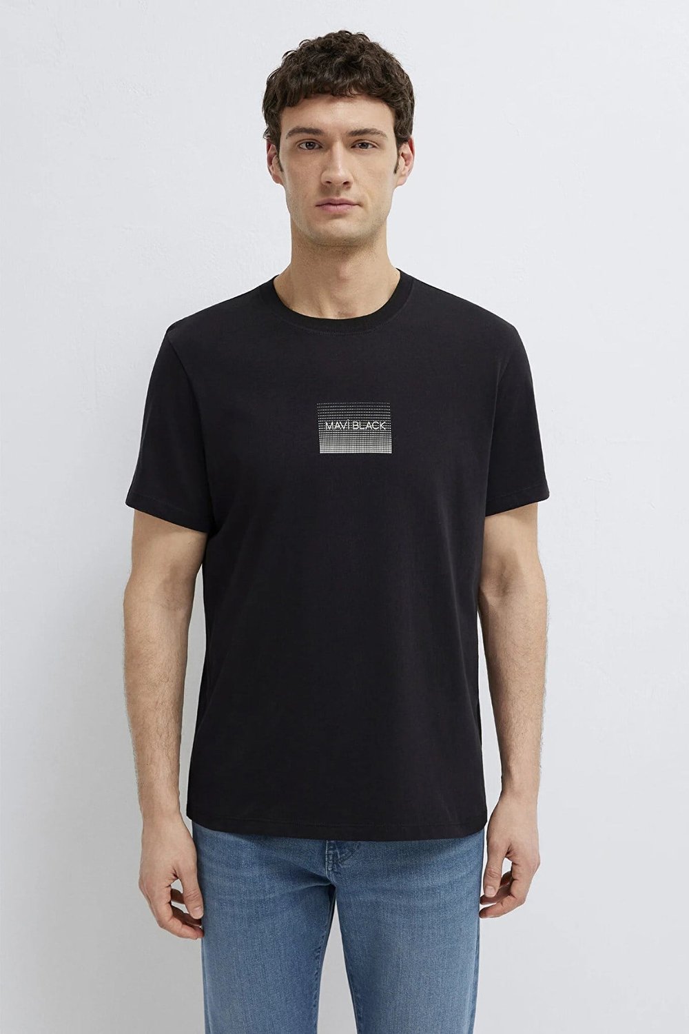 Baskılı Pamuklu Regular Fit Bisiklet Yaka Erkek T Shirt 0613364-71379 SİYAH