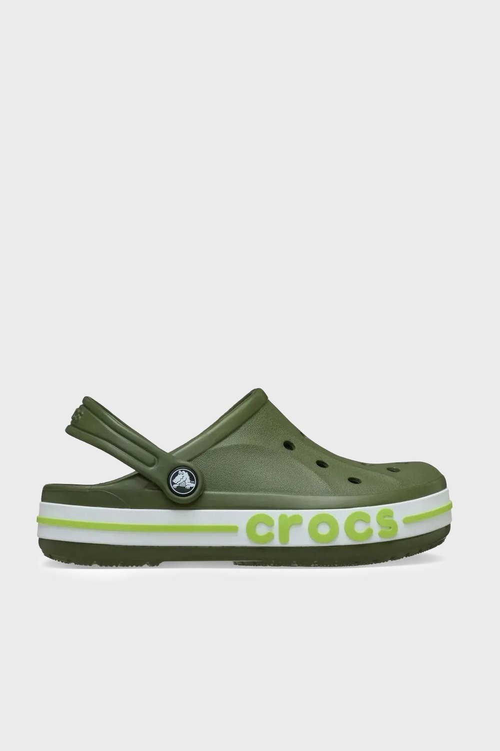 Bayaband Clog K Logolu Çıkarılabilir Kayışlı Sandalet Unisex Çocuk Terlik 207019-3CB HAKİ