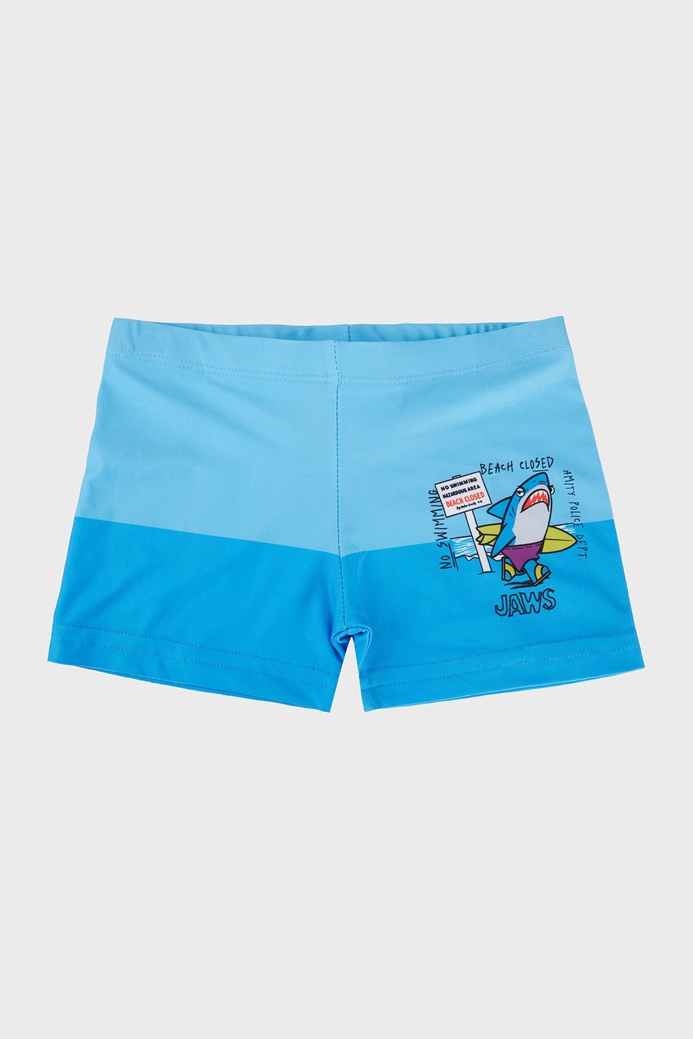 Blujaw Desenli Lastikli Bel Boxer Erkek Çocuk Mayo Short SR2632100001 MAVİ