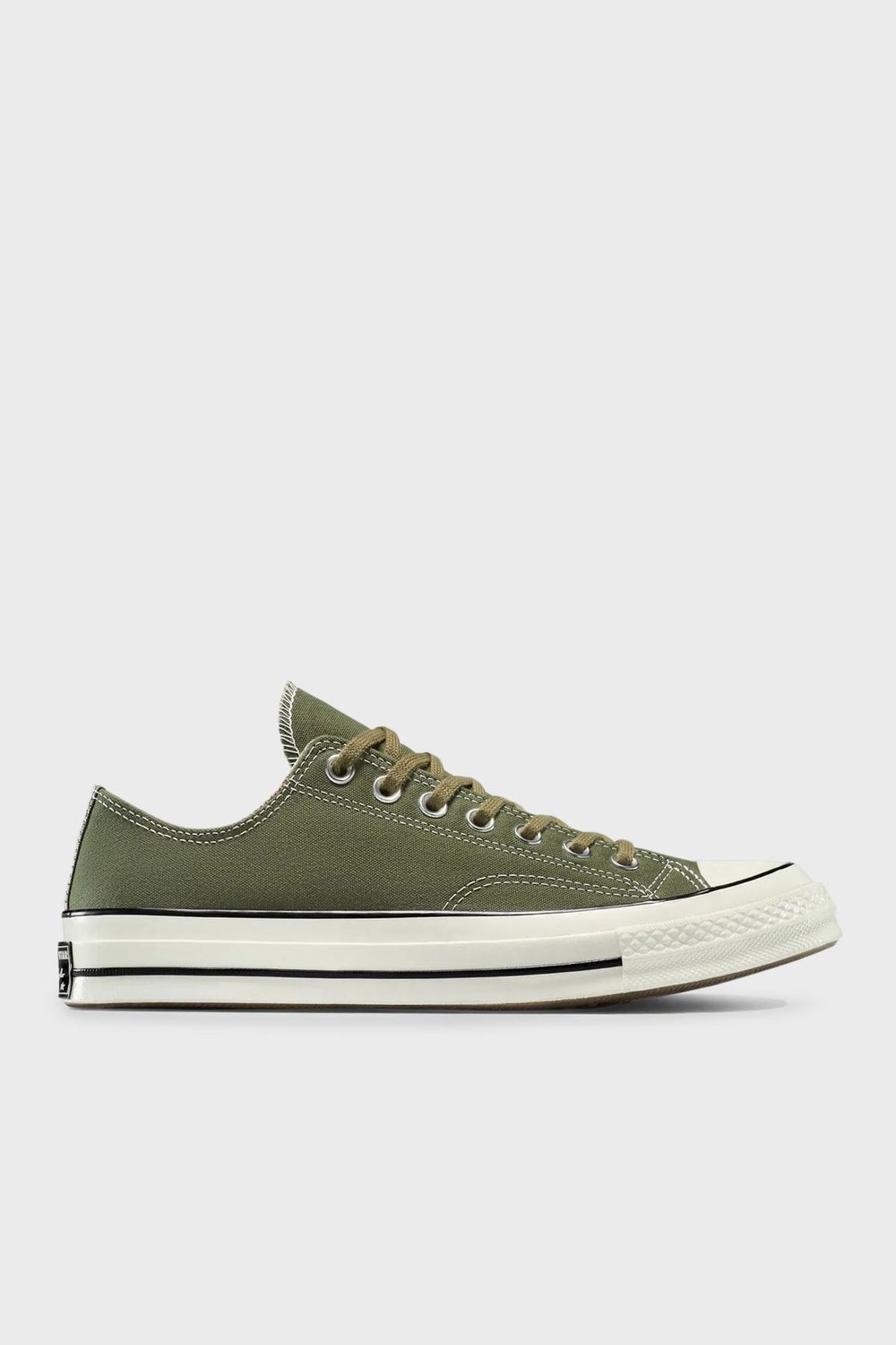 Chuck 70 Houndstooth Lınıng Logolu Kanvas Sneaker Unisex Ayakkabı A13292C 306 HAKİ
