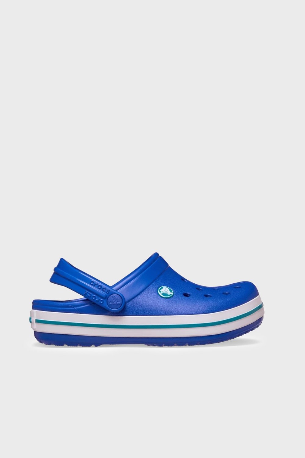 Crocband Clog T Logolu Çıkarılabilir Kayışlı Sandalet Erkek Çocuk Terlik 207005-4PI MAVİ