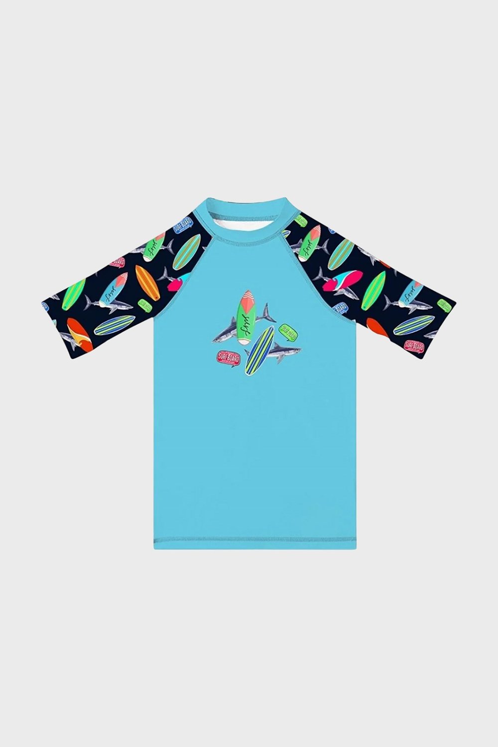 Daniel Junior Baskılı UV Korumalı Kısa Kollu Mayo Erkek Çocuk T Shirt ST2632000001 LACİVERT