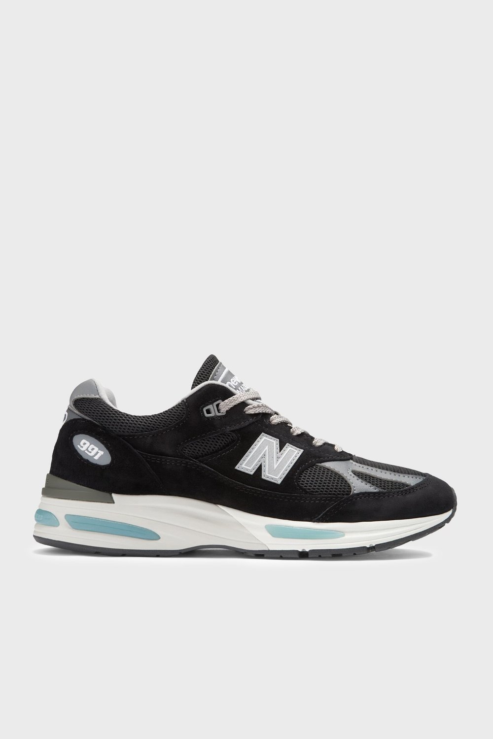 Deri Karışımlı Sneaker Erkek Ayakkabı U991BK2 SİYAH