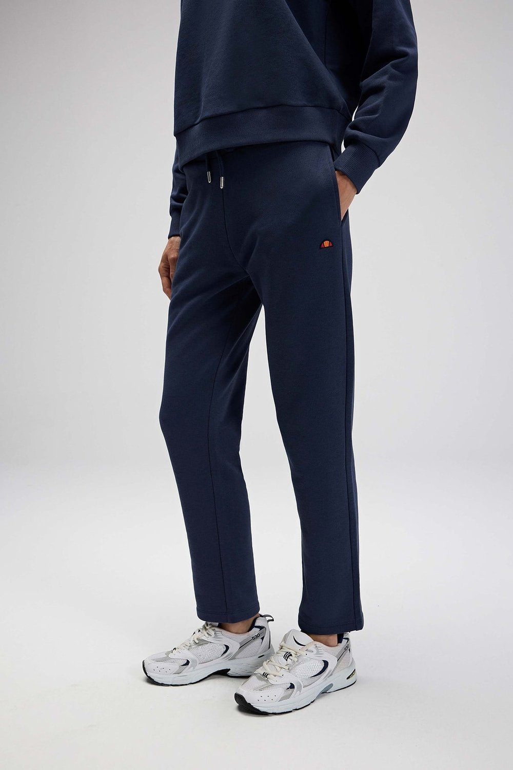 Ellesse Pamuklu Regular Fit Normal Bel Düz Paça Kadın Eşofman Altı EF556-NV LACİVERT