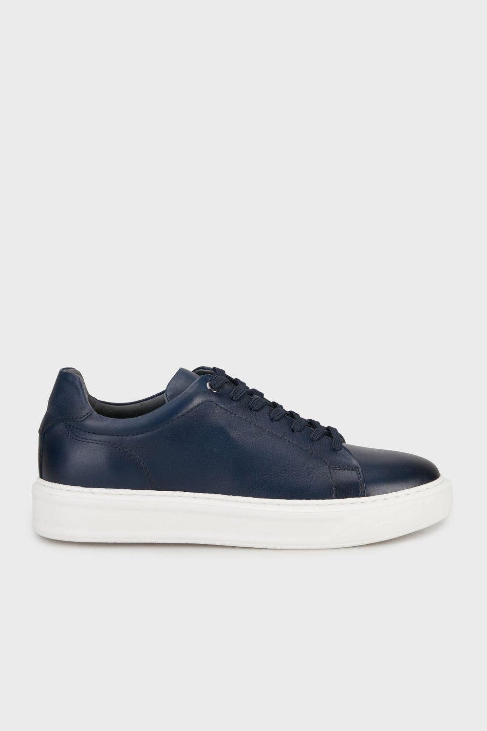Hakiki Deri Sneaker Erkek Ayakkabı 15218661L2 LACİVERT