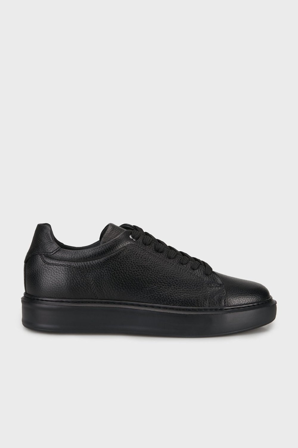 Hakiki Deri Sneaker Erkek Ayakkabı 15218661S1 SİYAH-SİYAH