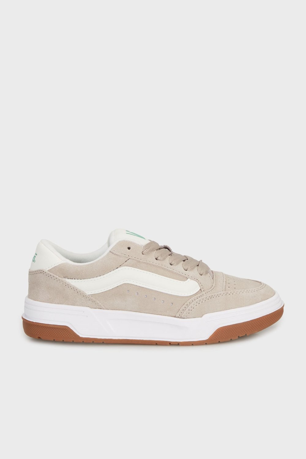 Hylane Deri Karışımlı Logolu Sneaker Unisex Ayakkabı VN000D1JCY91 Gri-Krem