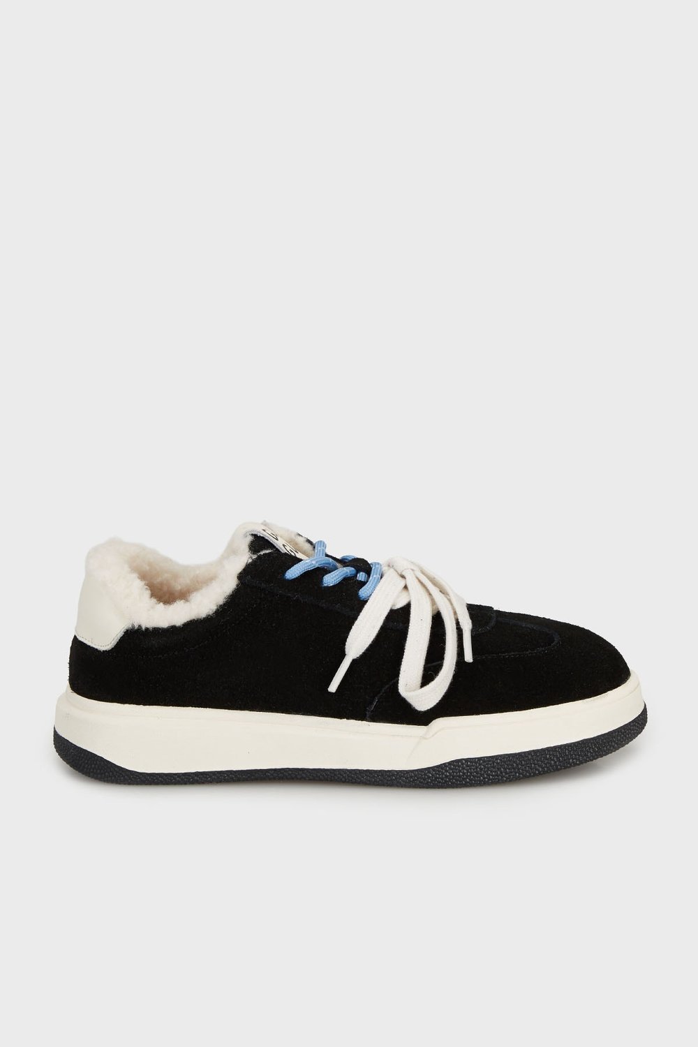 İçi Peluş Süet Sneaker Kadın Ayakkabı 38925K3722 SİYAH
