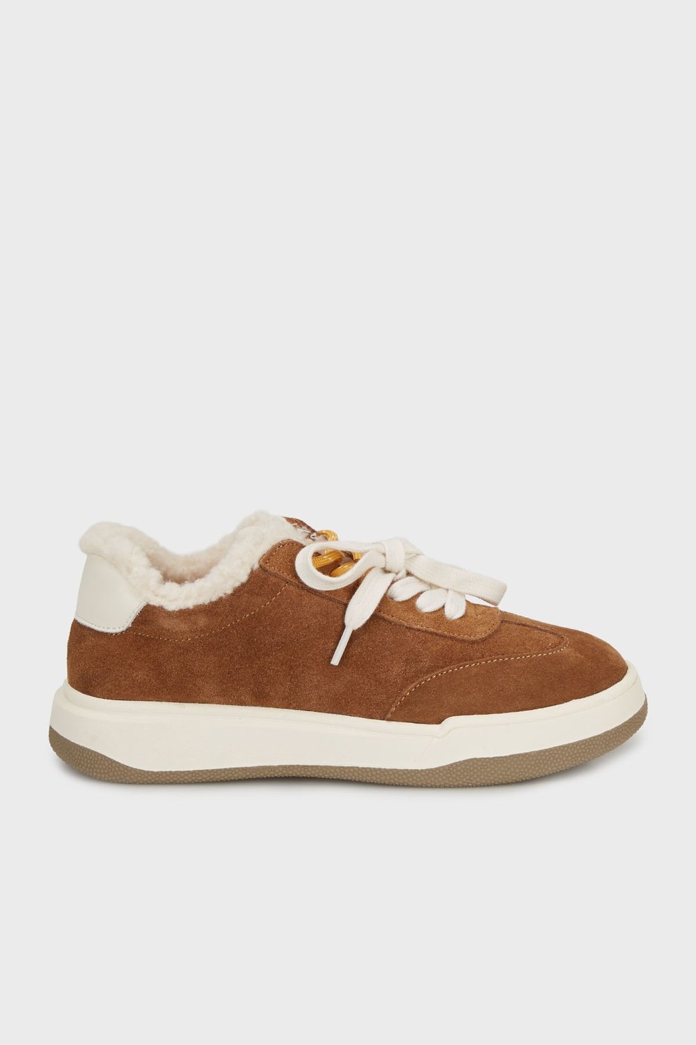 İçi Peluş Süet Sneaker Kadın Ayakkabı 38925K3722 CAMEL