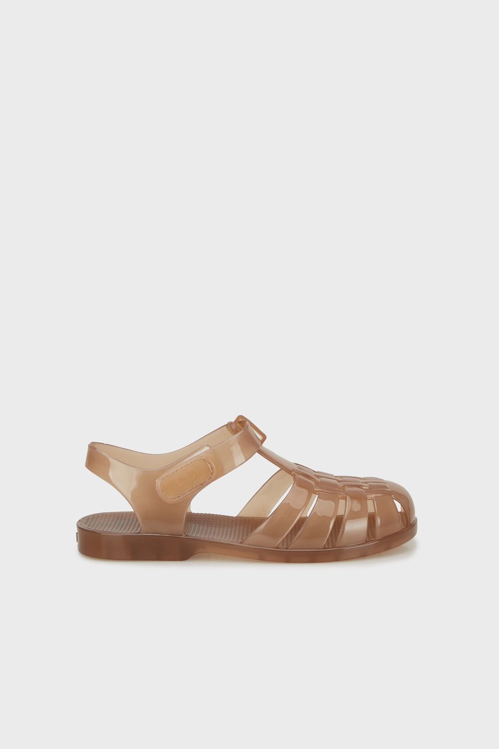 Igor Clasica Cristal Kafes Tasarımlı Cırtlı Unisex Çocuk Sandalet BB338 SÜTLÜ KAHVE