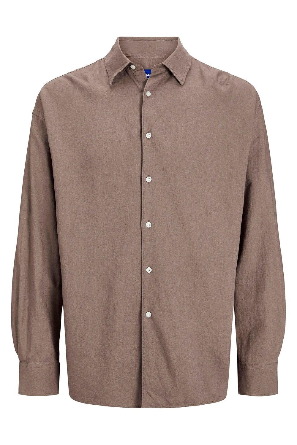 Jack & Jones Originals Jorparos Pamuklu Oversize Uzun Kollu Erkek Gömlek 12271106 GÜL KURUSU