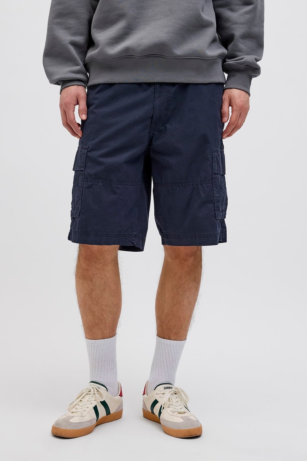 Jack & Jones Pants Studio Jpstcole Pamuklu Relaxed Fit Kargo Erkek Short 12274389 KOYU LACIVERT
