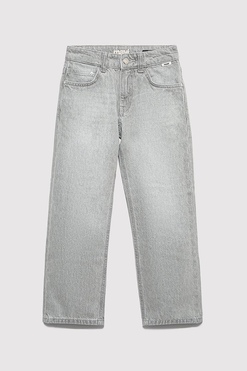Jımmy Pamuklu Loose Fit Normal Bel Düz Paça Jeans Erkek Çocuk Kot Pantolon 6011190-A2947 AÇIK GRİ