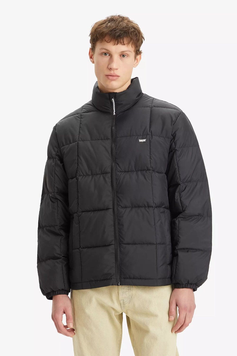 Kapitoneli Regular Fit Dik Yaka Erkek Mont A8568-0000 SİYAH