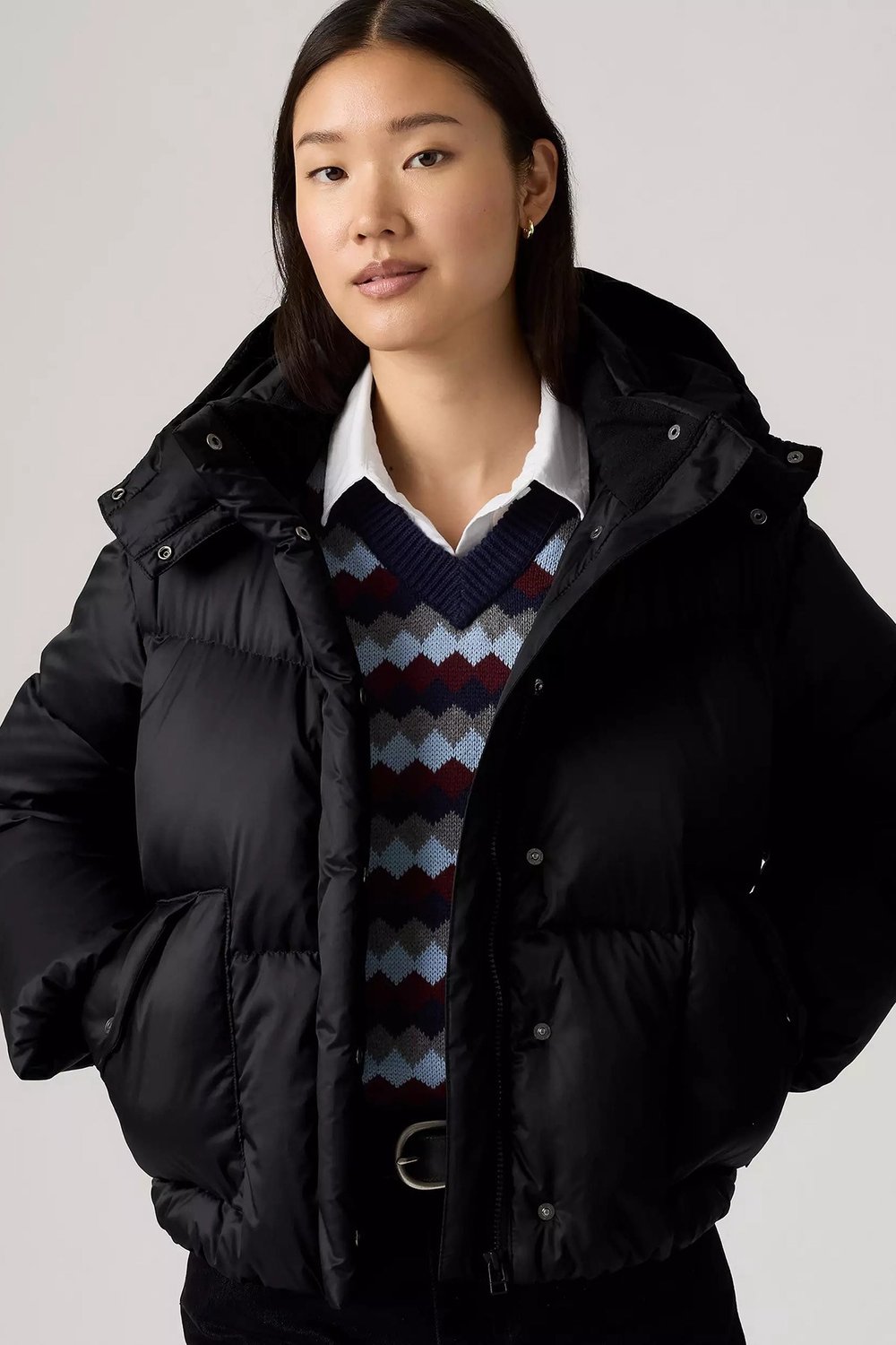 Kapitoneli Regular Fit Şişme Kadın Mont 003MD-0001 SİYAH