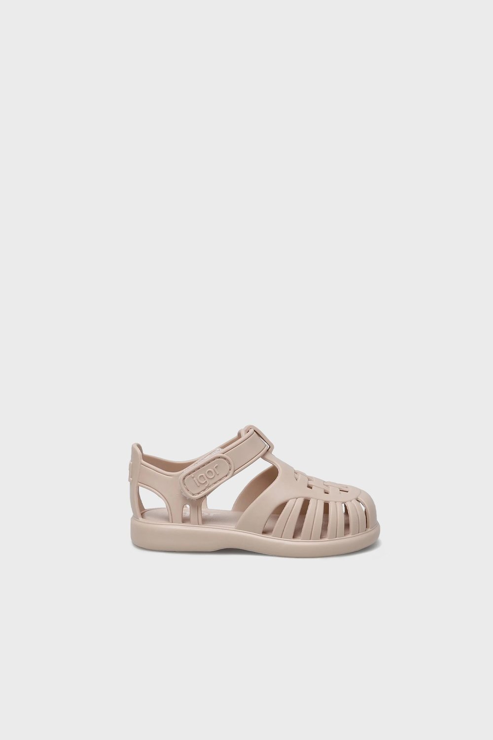 Kaymayı Önleyen Flex Foam Cırtlı Unisex Çocuk Sandalet S10271 Fil Dişi