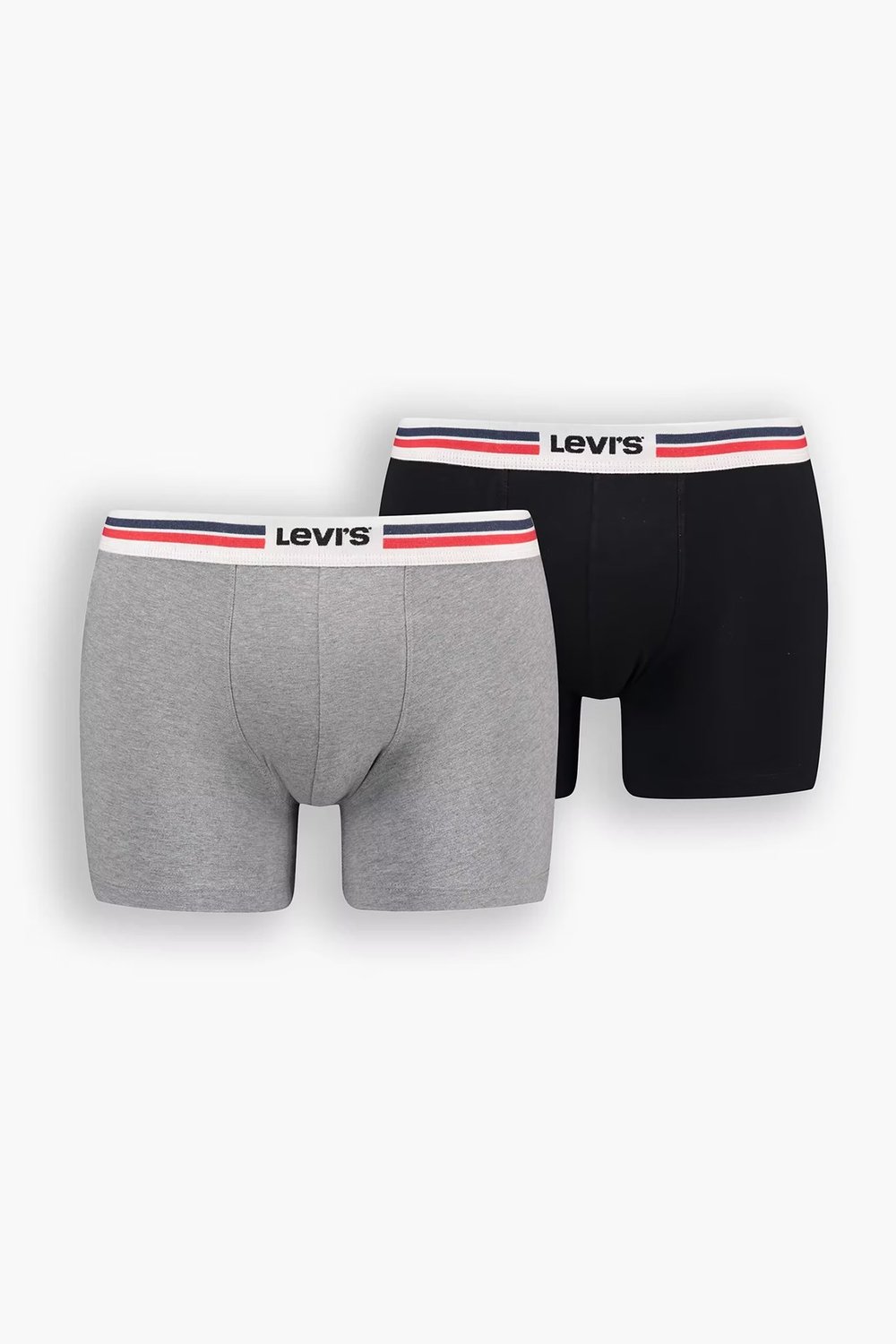 Levi's Pamuklu 2 Pack Erkek Boxer 37149-0826 GRİ-SİYAH