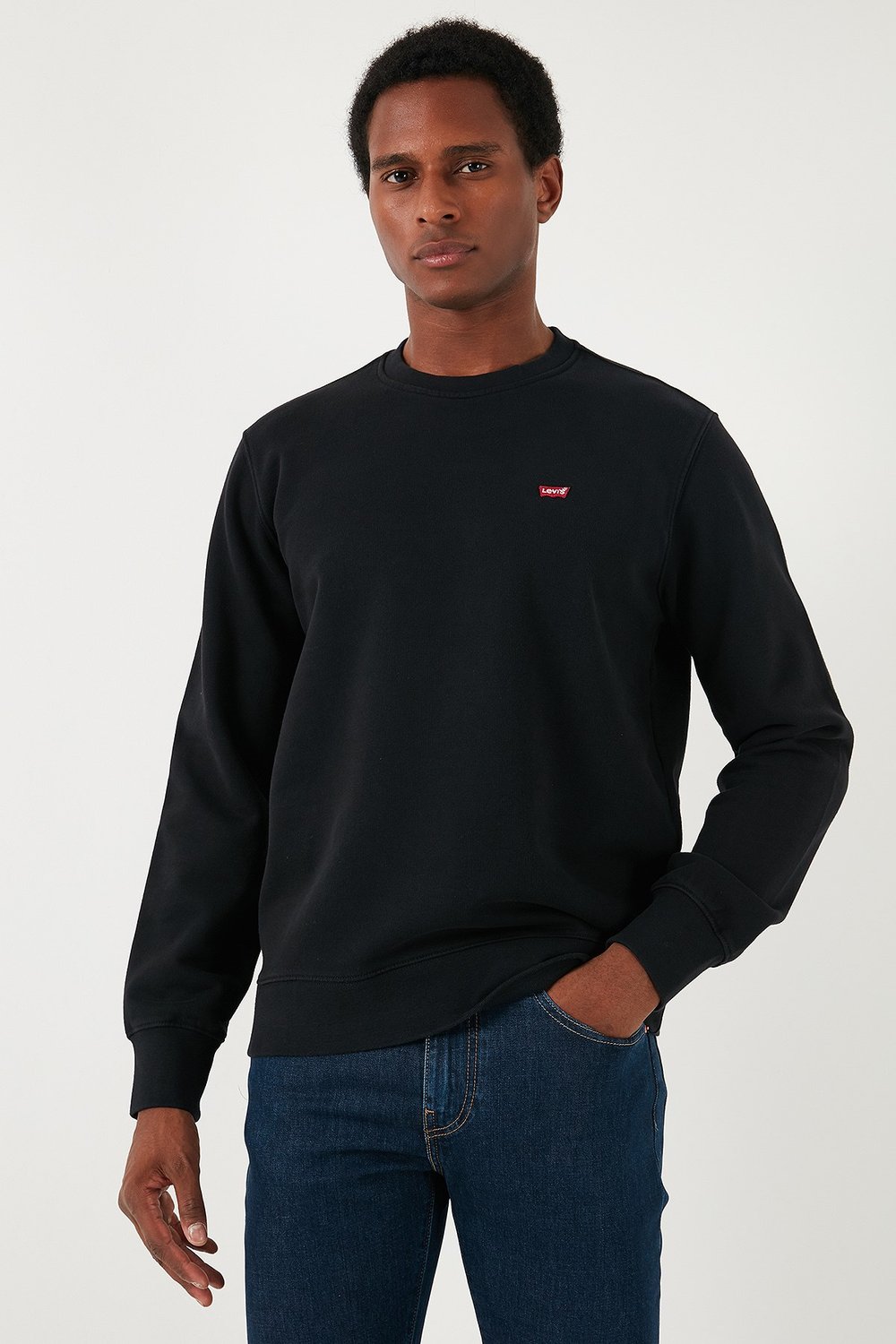 Levi's Pamuklu Relaxed Fit Bisiklet Yaka Erkek Kazak A6335-0004 SİYAH