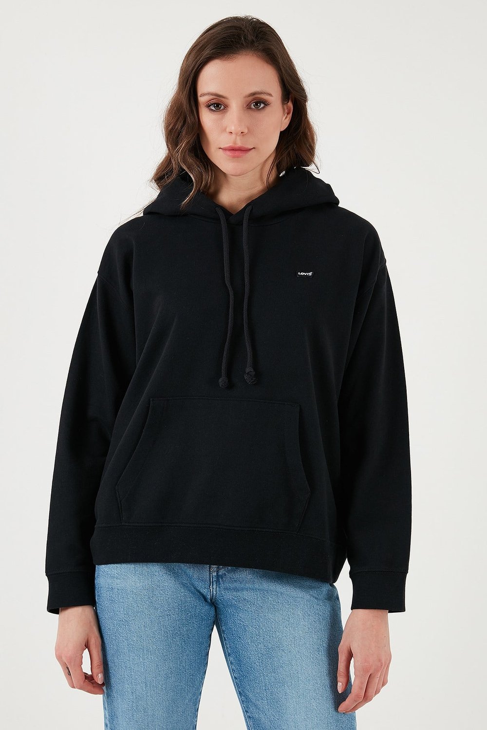 Levi's Regular Fit Kapüşonlu Kadın Sweat 001TZ-0000 SİYAH
