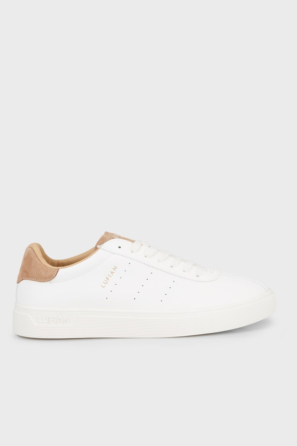 Logolu Deri Sneaker Erkek Ayakkabı 111230293 BEYAZ