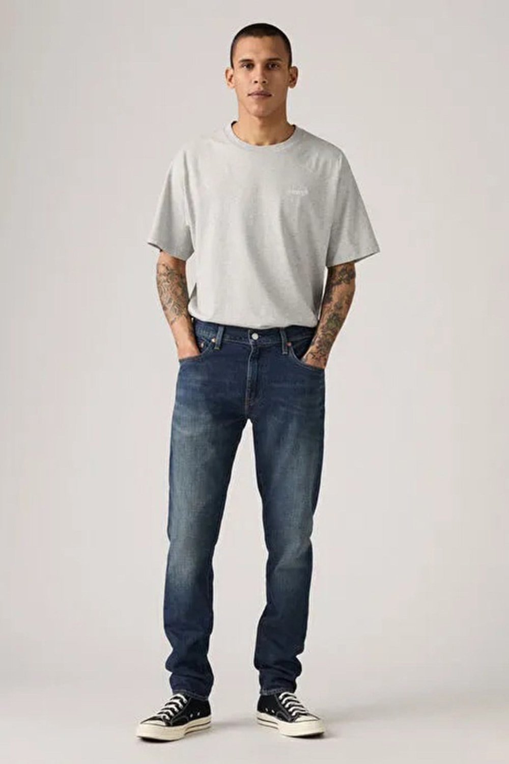 Lse 512 Slim Tapered Fit Normal Bel Jeans Erkek Kot Pantolon A2087-0086 KOYU MAVİ