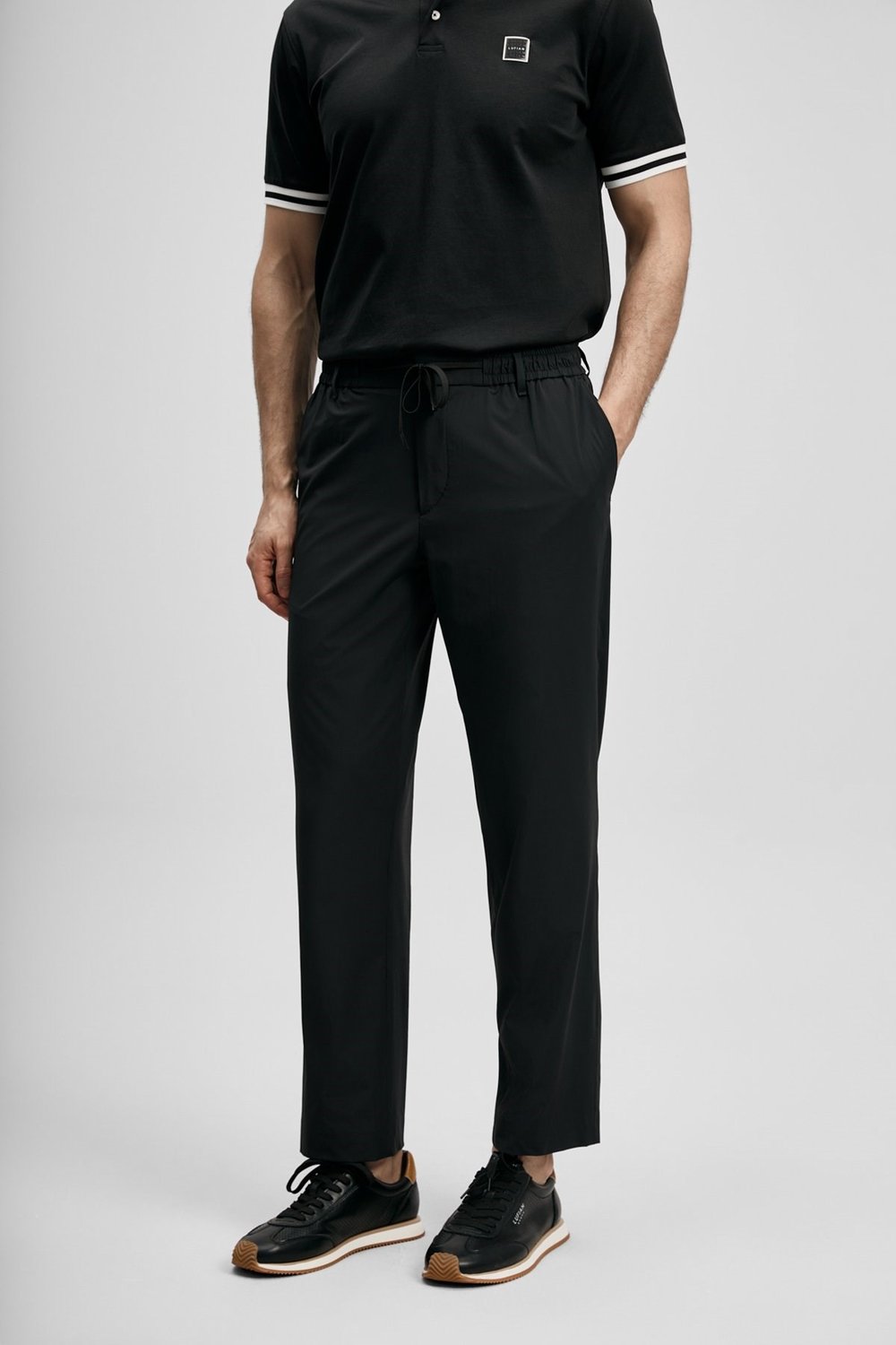 Lufian Slim Fit Normal Bel Düz Paça Chino Erkek Pantolon 111190362 SİYAH