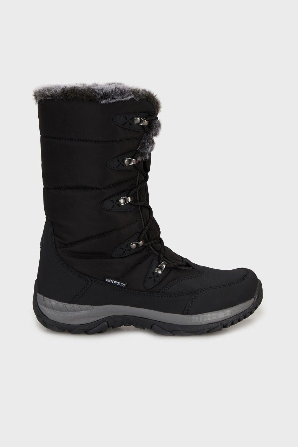 Lumberjack Su Geçirmez Bağcıklı Uzun Outdoor Kadın Bot LEAD 4PR SİYAH