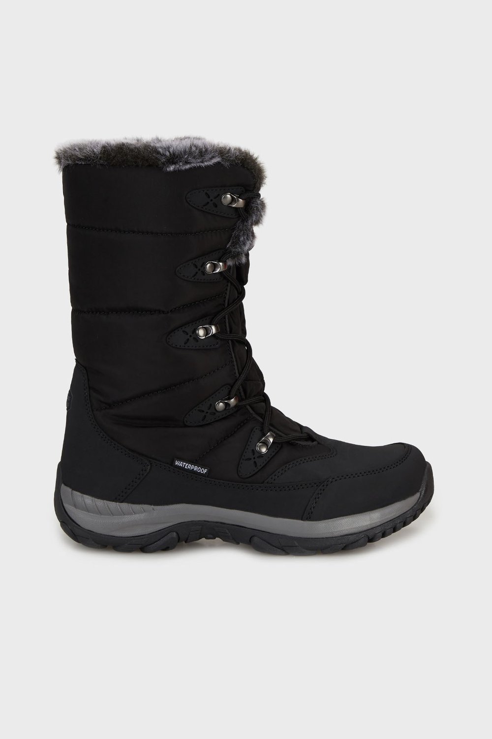 Lumberjack Su Geçirmez Bağcıklı Uzun Outdoor Kadın Bot LEAD 4PR SİYAH