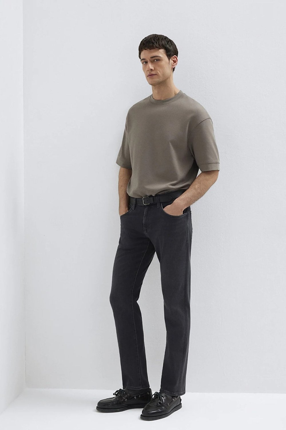 Martin Pamuklu Regular Straight Fit  Normal Bel Jeans Erkek Kot Pantolon 0037890671 KOYU GRİ